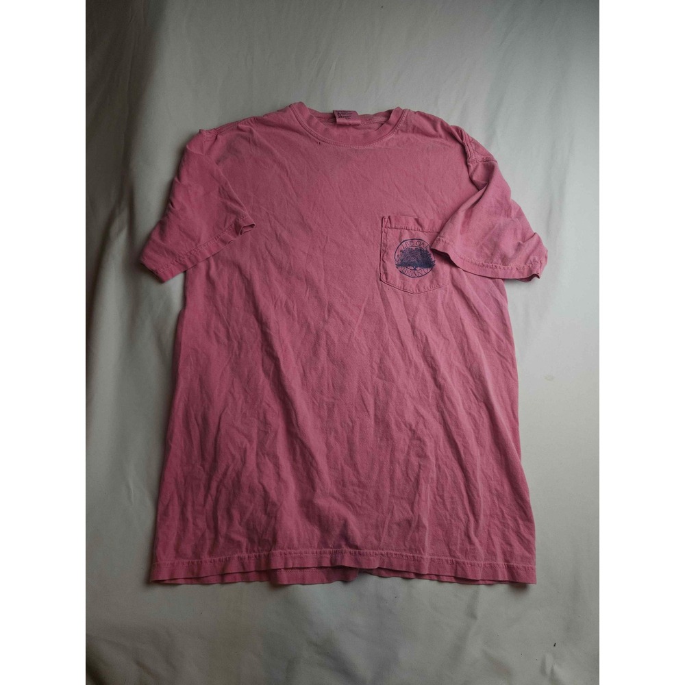 Live Oak Brand Pink Puppy Besties Pocket T-Shirt Comfort Colors Mens Medium